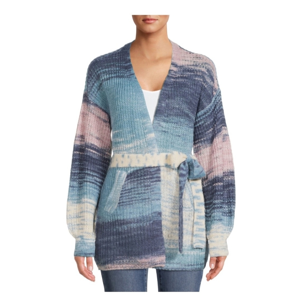 Balloon Sleeve Belted Cardigan from Made With Love